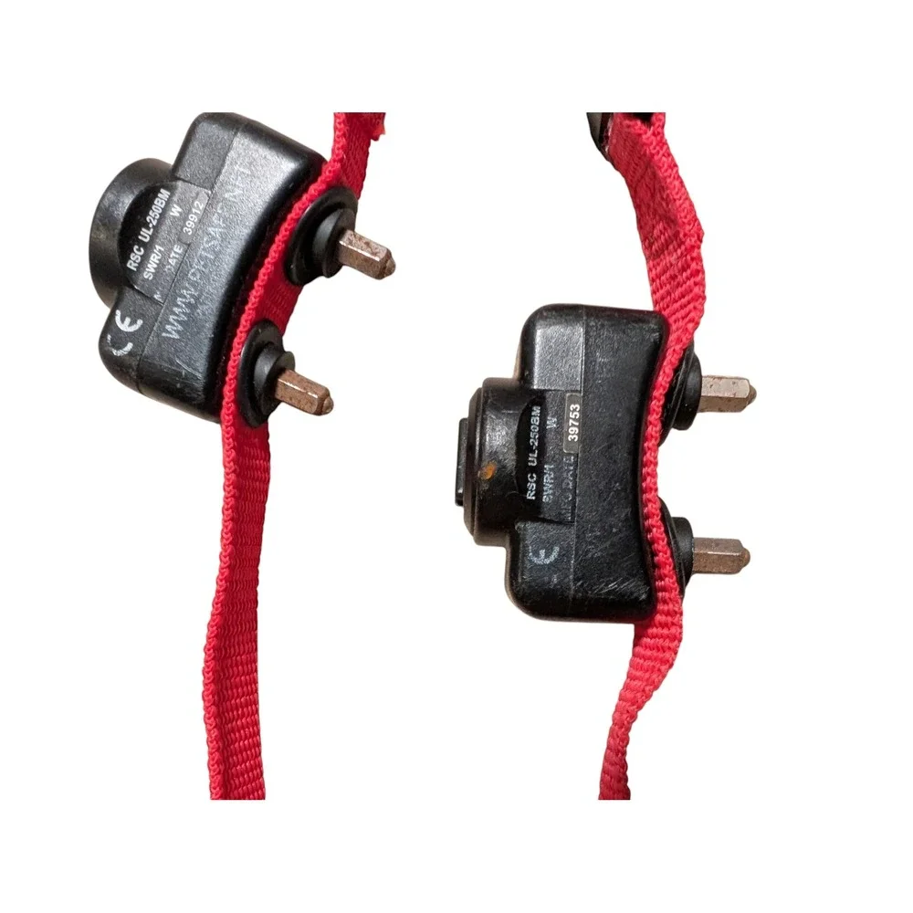 PetSafe UL-250BM Receiver Collars Red Nylon Set of 2 Dog Fence Containment